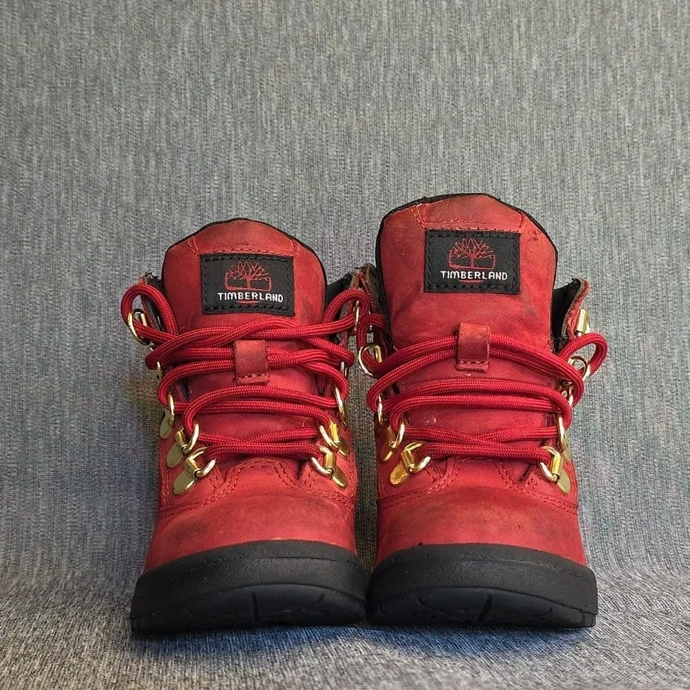 Timberland Toddlers Size‎ 9 Retro Red Lace Up